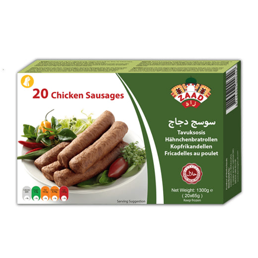 Zaad Chicken 20 Sausages (8x1200g)