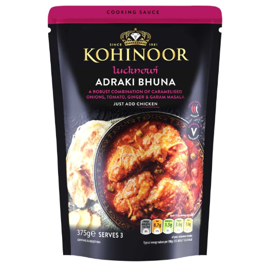 Kohinoor Lucknowi Adraki Bhuna Sauce (6x375g)