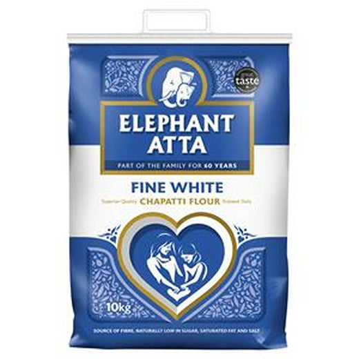 Wm Elephant Atta White 10Kg Pm 7.69 (10KG) x 1