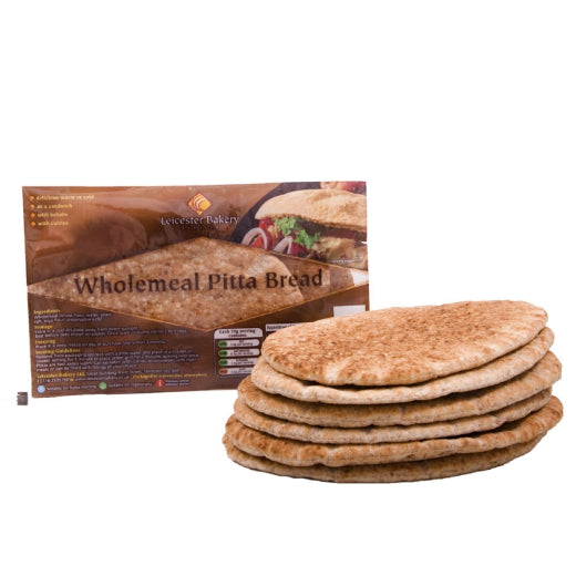 Leicester B Pitta Bread Large Whole Meal Gas Packed (15x420g)