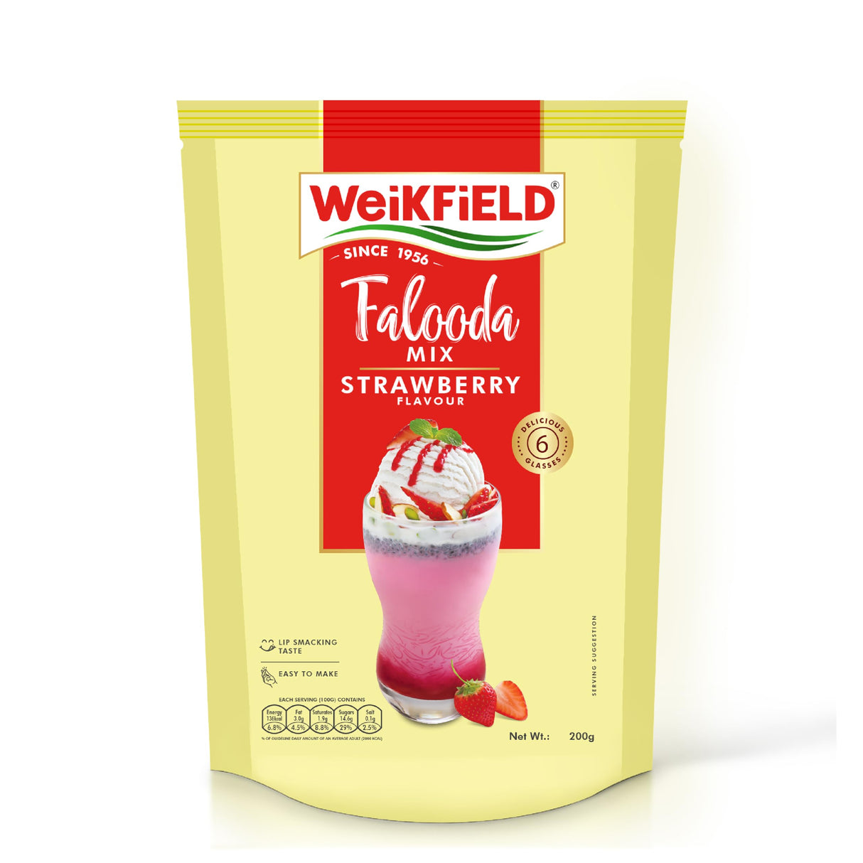 Weikfield Falooda Mix Strawberry (6x200G)