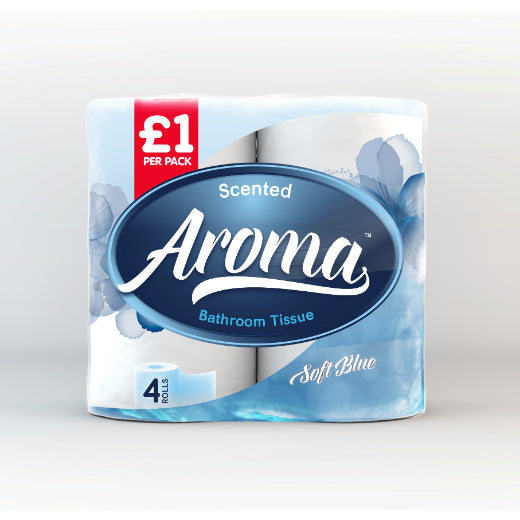 Nova Aroma Toilet Roll - 4 Pack Blue 1.29 Pm (4pcs) x 10