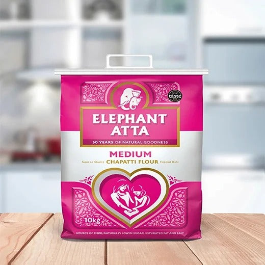 Wm Elephant Atta Medium 10Kg Pm £9.69 (10KG) x 1