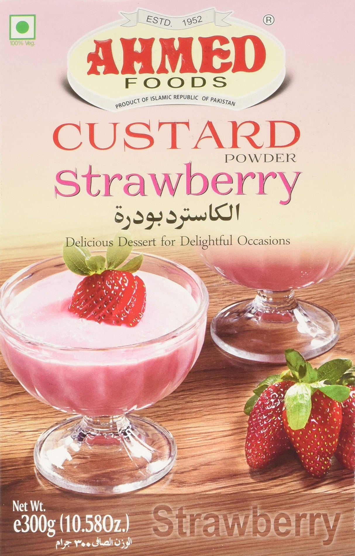 Ahmed Foods Strawbery Custard (6x300GR)