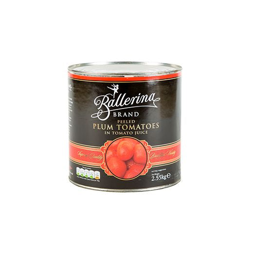 Ballerina Peeled Plum Breakfast Tomatoes 2.5Kg