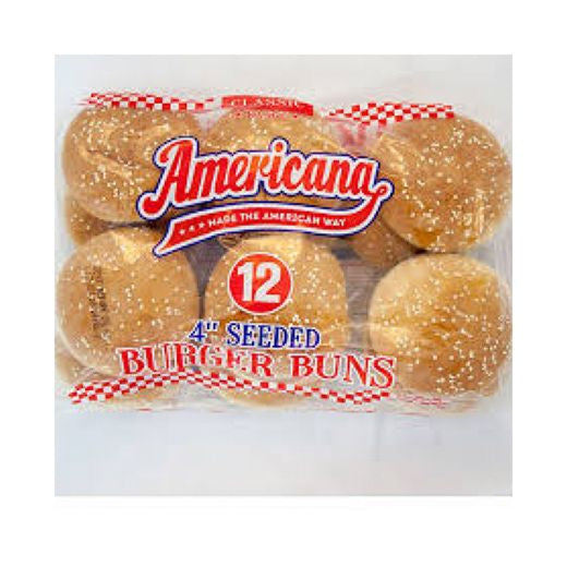 American Seeded Burgers Buns 4Inc(48Pcs) 12Pc(90-100Mm)