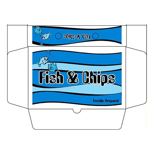 Medium Fish & Chips Boxes 100Pcs