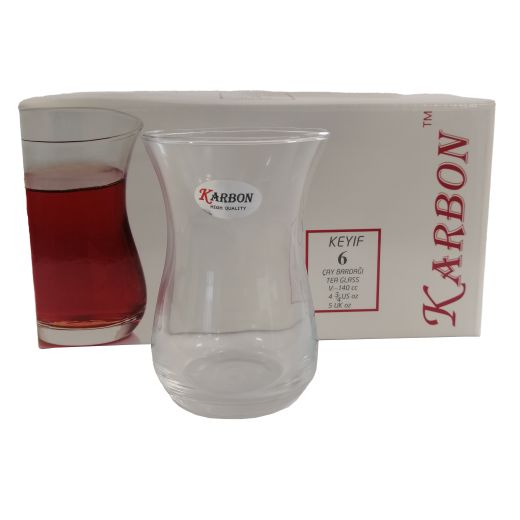 Tea Glassx6 Pcs (Karbon) () x 12