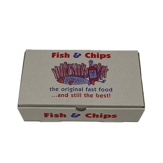 Majestic Small Fish & Chips Box [246 X 155 X 52Mm] 100Pcs