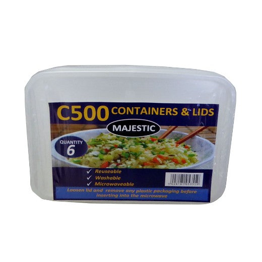 Mp Majestic C500 Small Plastic Cont+Lids (50PCS/BAG) x 5