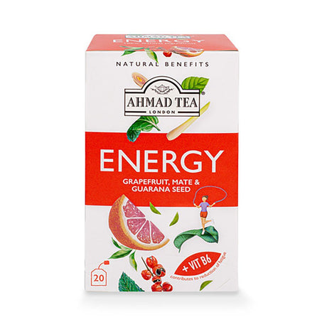 Ahmad Tea Energy Grapefruit, Mate &amp; Guarana Seed 30 gr X 20 bags