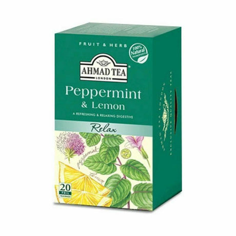 Ahmad Tea Peppermint &amp; Lemon Tea Bags 40G