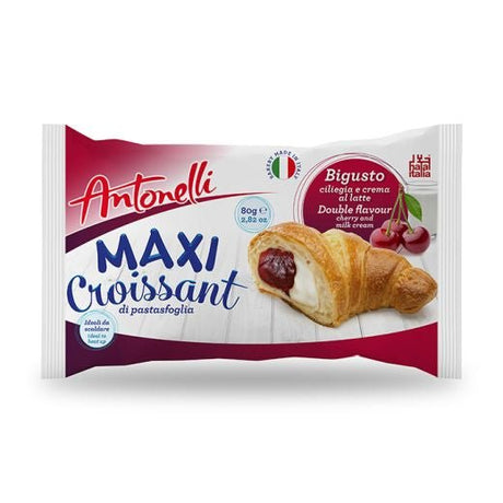 Antonelli Maxi Croissant Cherry And Milk Cream 80G