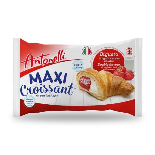 Antonelli Maxi Croissant Strawberry And Milk Cream 80G