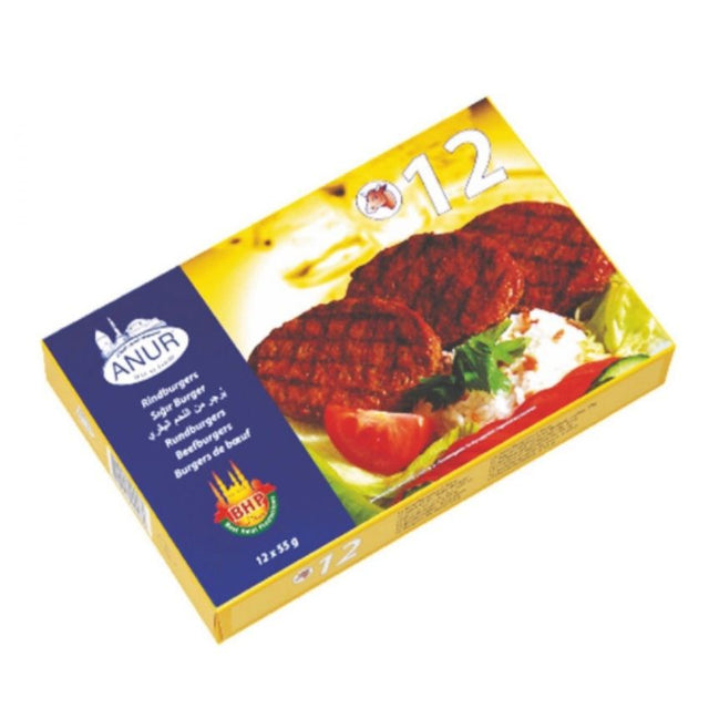 Anur Beef Burger 12 Sigir Burger 12X55G