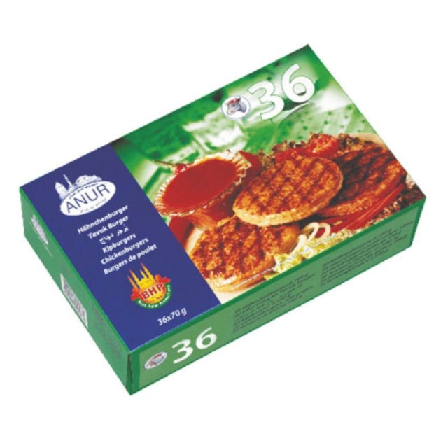 Anur Chicken Burger 36 Tavuk Burger 36X70G