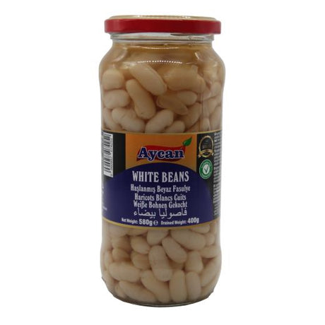 Aycan Tr Boiled White Beans Jar 580G