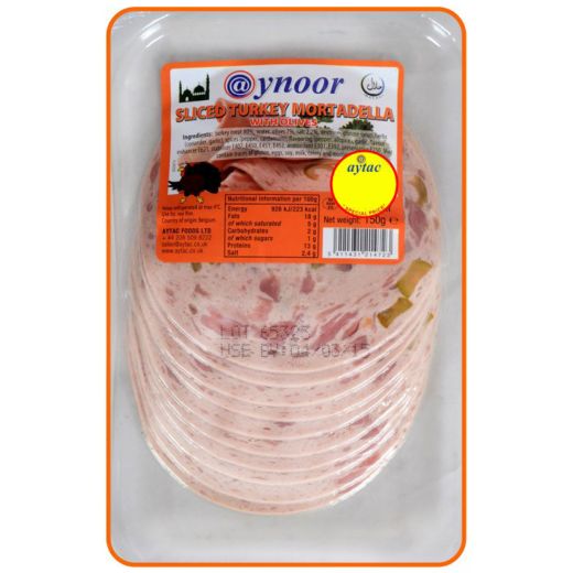 Aynoor Sliced Turkey Breast W.Olives 130G