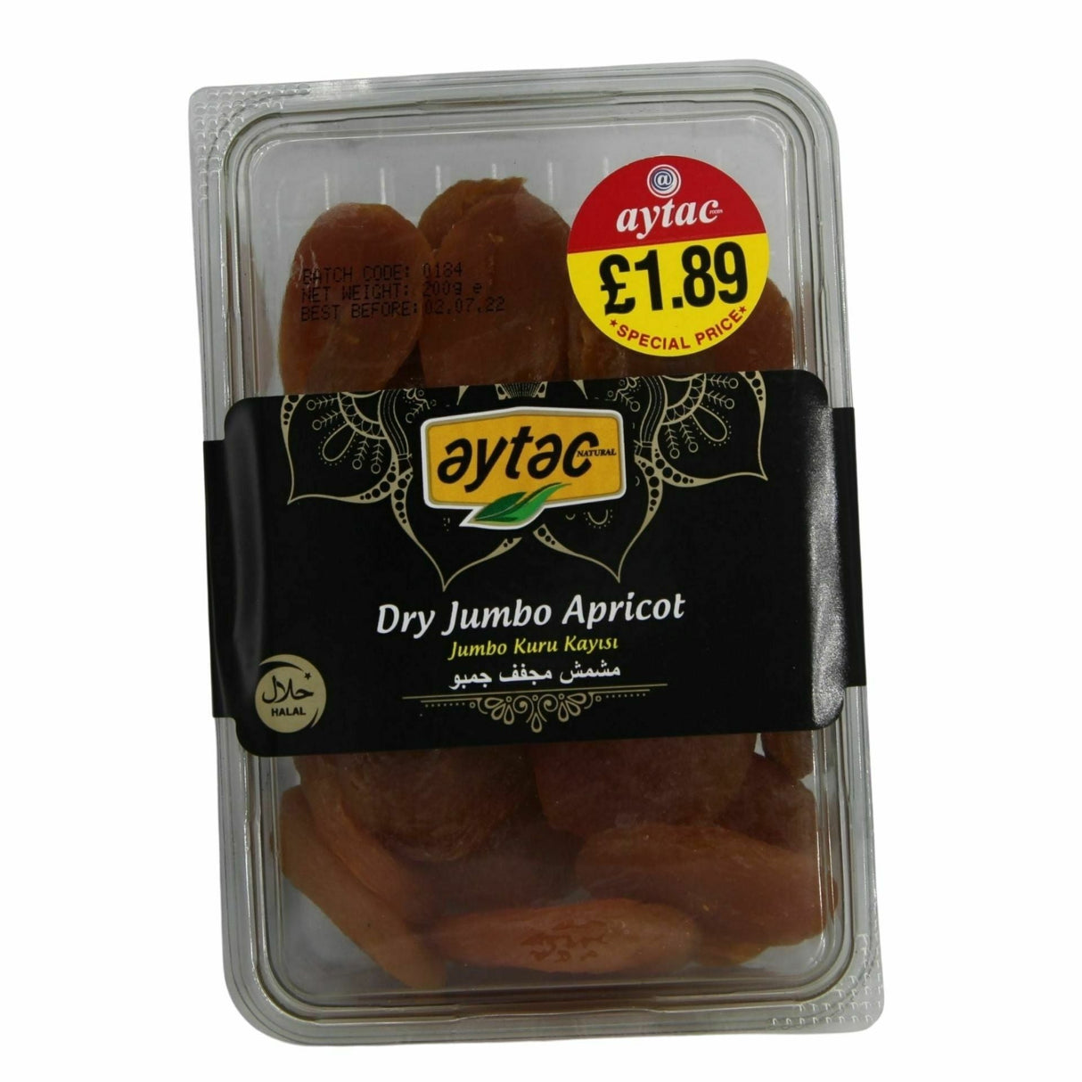 Aytac Dry Jumbo Apricots 200G