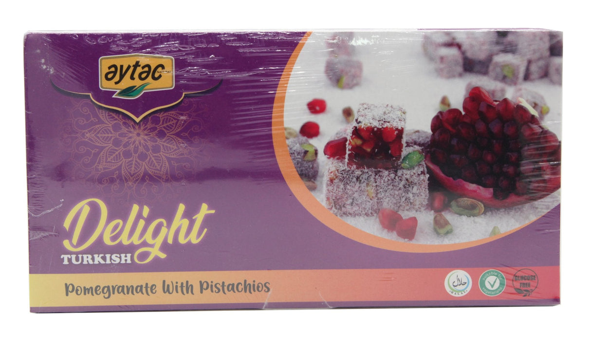 Aytac Turkish Delight Bowl Pomegaranate and Pictachio 350G