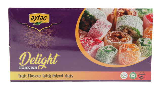 Aytac Turkish Delight Bowl with Mixed Nuts and Fruits 350G