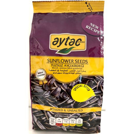 Aytac Unsalted Dakota Sunflower SeedsPurple 250G