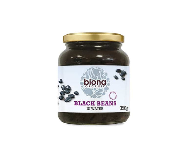 Biona Organic Black Beans In A Glass Jar 350G