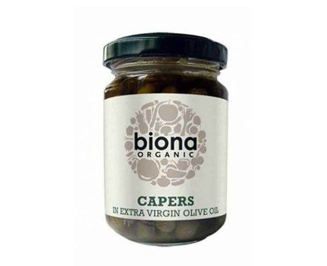 Biona Organic Capers In Extra Virgin Olive Oil Organic 120ml