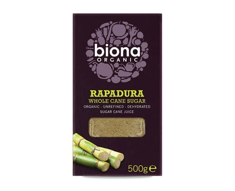 Biona Organic Fairtrade Rapadura Wholecane Sugar 500G