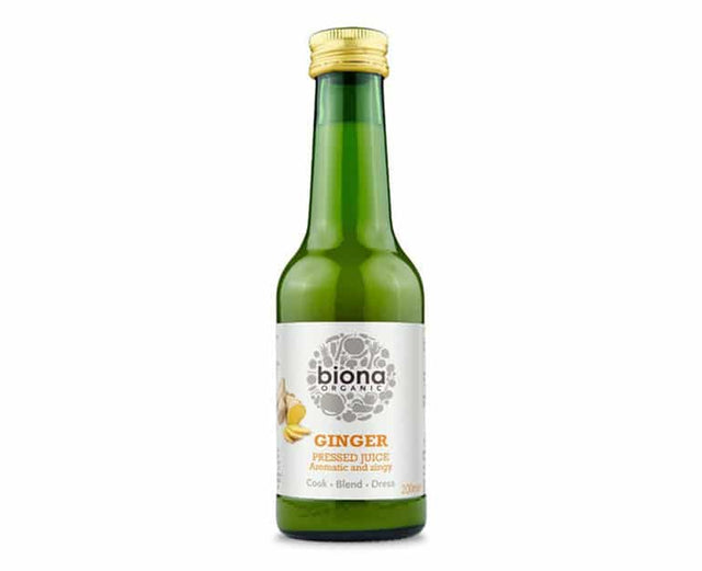 Biona Organic Ginger Pressed Juice Aromatic and Zingy 200ml