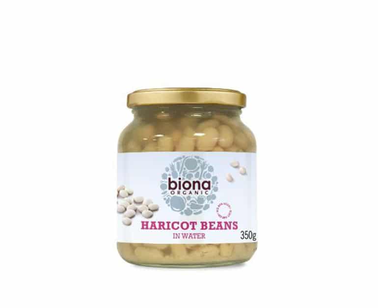 Biona Organic Haricot Beans In A Glass Jar 350G