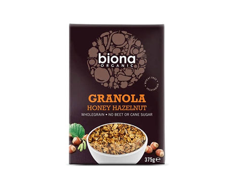 Biona Organic Honey Hazel Granola 375G