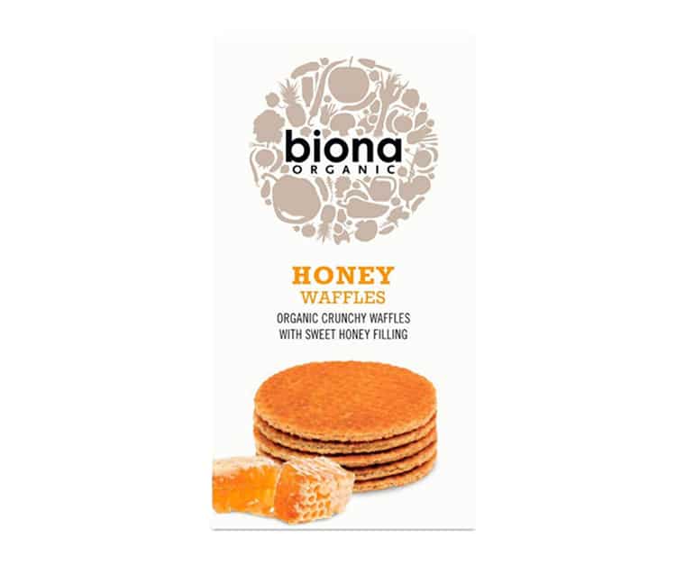 Biona Organic Honey Waffles 175G