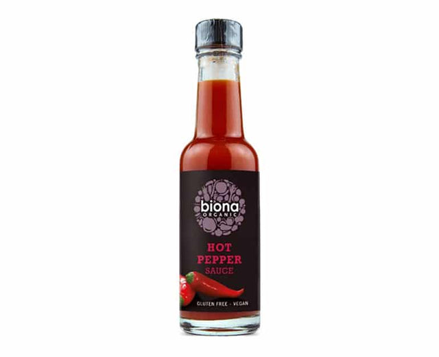 Biona Organic Hot Pepper Sauce Vegan 140ml