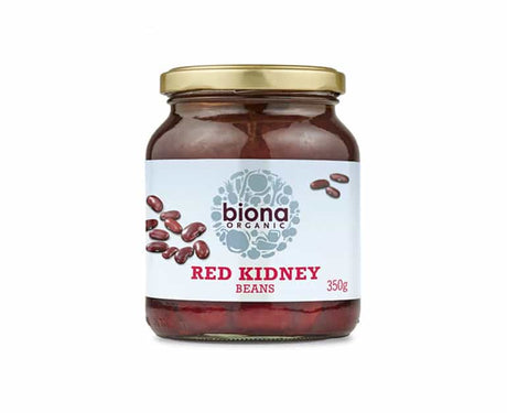 Biona Organic Kidney Beans In Glass Jar 350G