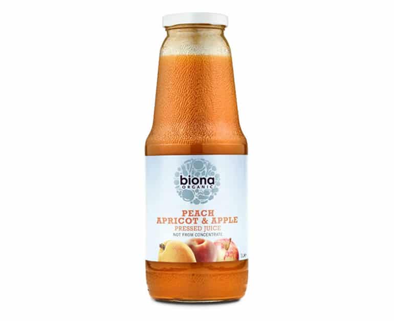 Biona Organic Peach Apricot & Apple Juice 1L