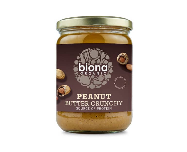 Biona Organic Peanut Butter Crunchy 500G