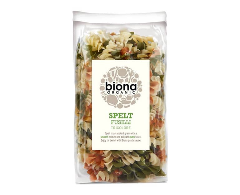 Biona Organic Spelt Fusilli Tricolore, Artisan 250G