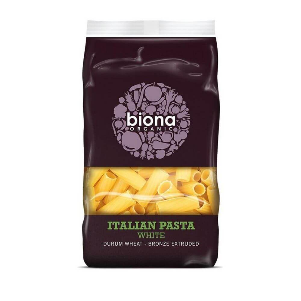 Biona Organic White Rigatoni- Bronze Extruded 500G