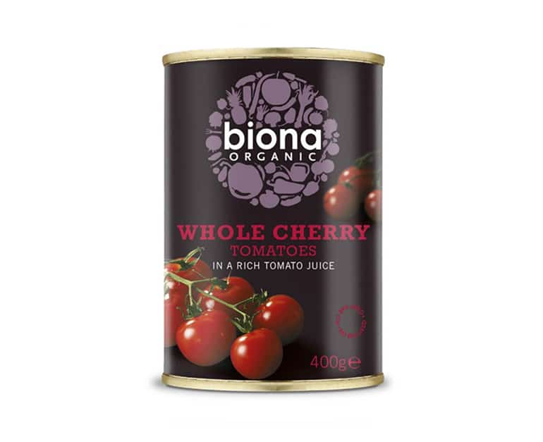 Biona Organic Whole Cherry Tomatoes In Tomato Juice 400G