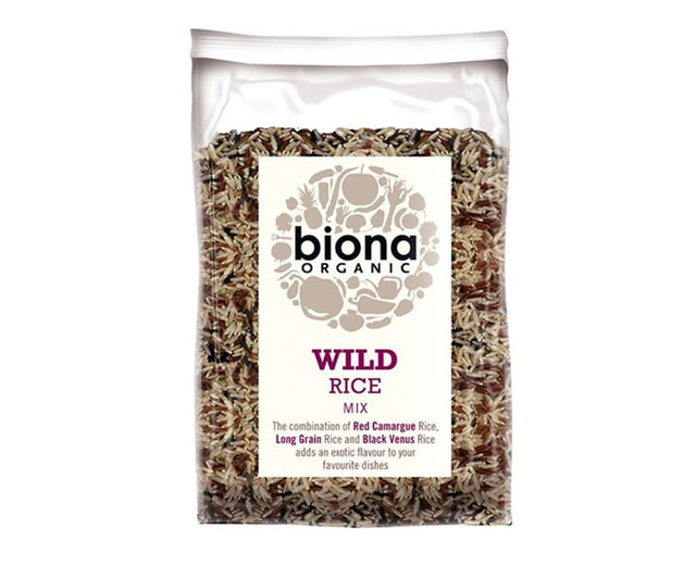 Biona Organic Wild Rice Mix Wild, Camargue Red, Brown 500G