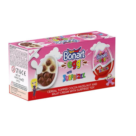 Bonart Egg With Surprise Toy Multipack For Girls 3 x 25G