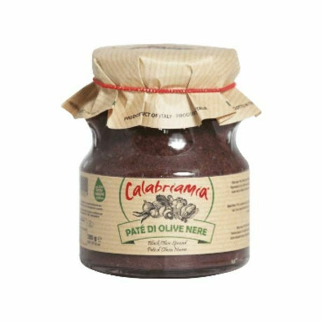 Calabriamia Black Olive Spread In Oil Jar 314 Ml