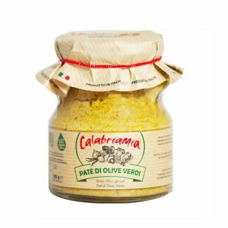 Calabriamia Green Olive Spread In Oil Jar 314 Ml