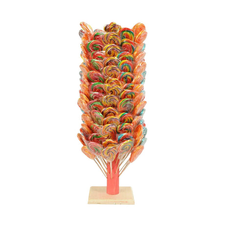 Candy Fox Lollipops With Wooden Stand-Mix 30 Gr X 120 Pcs