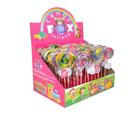 Candy Fox Round Lollipop 30 gr X 50 pcs