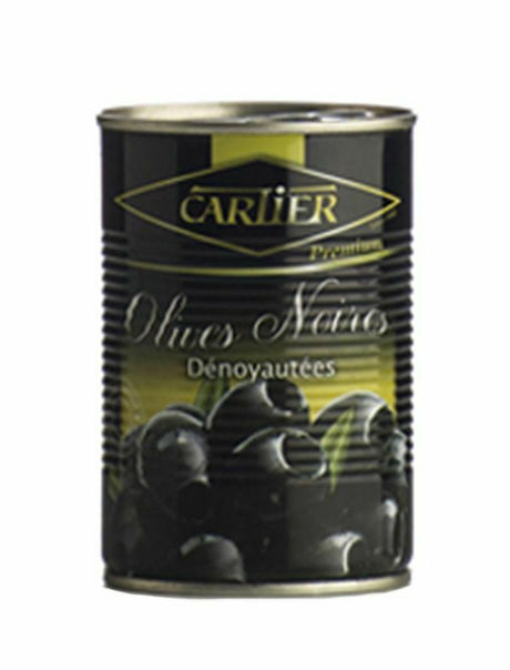 Cartier Black Pitted Olives 500G