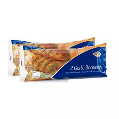 Cream of the Crop Easibake Twin Garlic Baguette 155G