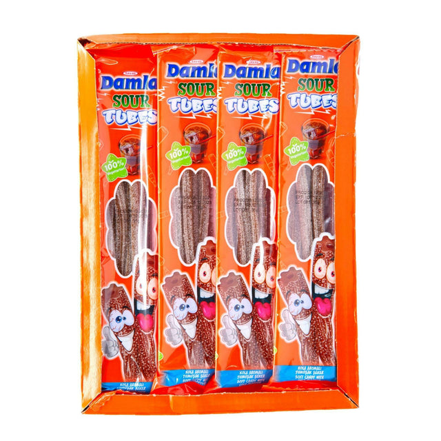 Damla Sour Licorice Tubes Cola 35 Gr X 24 Pcs