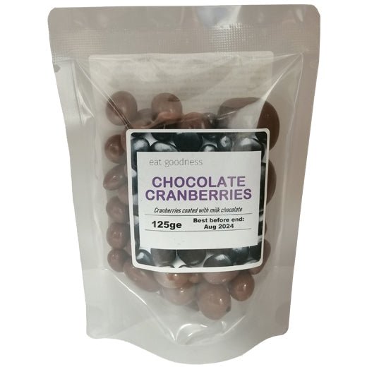 Eat Goodness Milk Chocolate Cranberries - 125GR